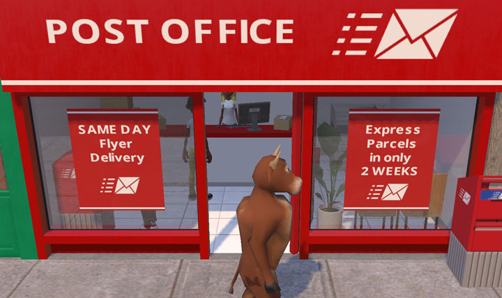 Post Office in Steer Madness